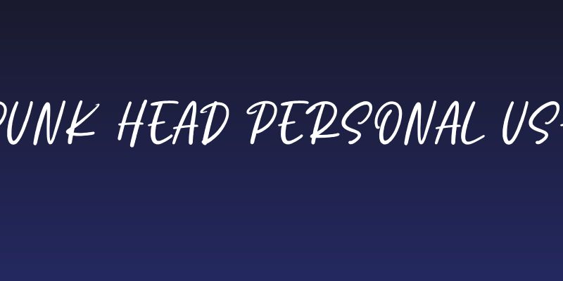 Punk Head Personal Use Social Header