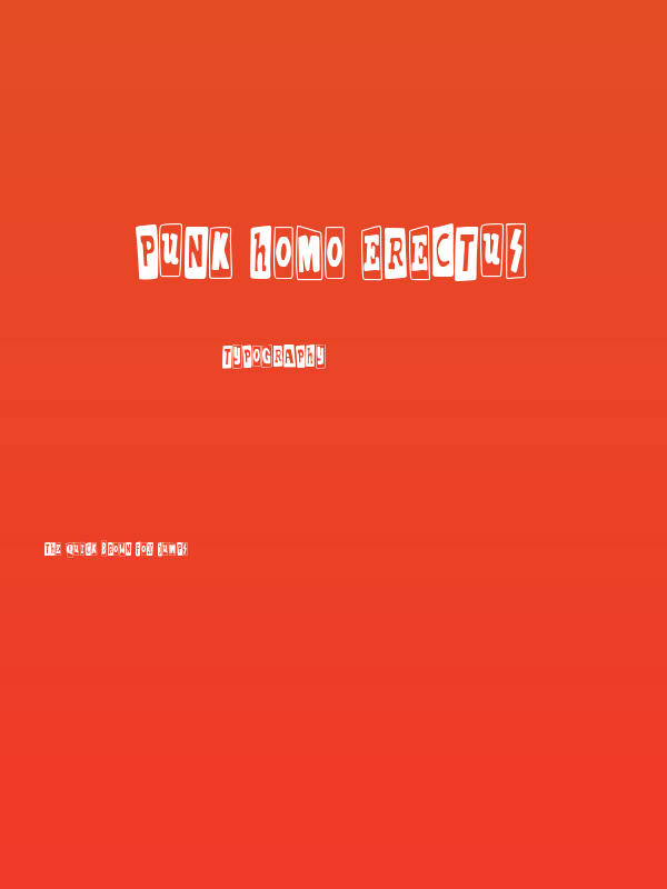 Punk Homo Erectus Poster