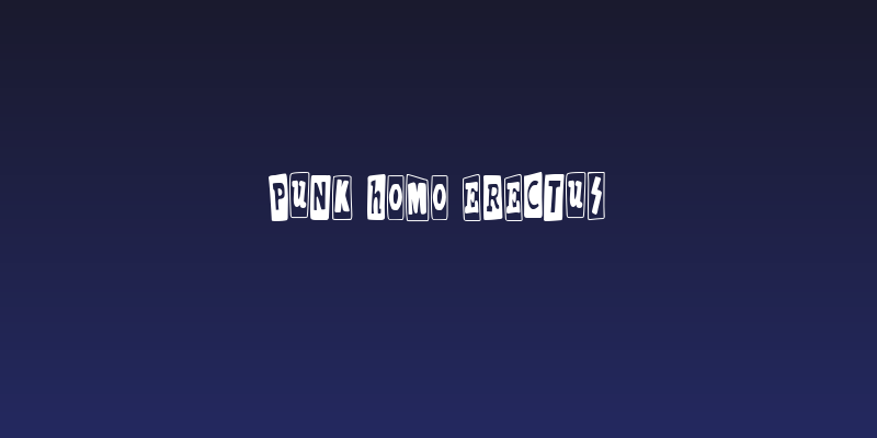Punk Homo Erectus Social Header