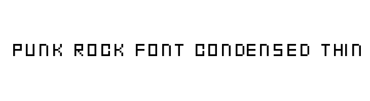 Punk Rock Font Condensed Thin  les polices de caractères gratuit tlcharger