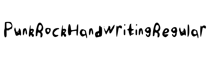 Punk Rock Handwriting Regular  免费字体下载