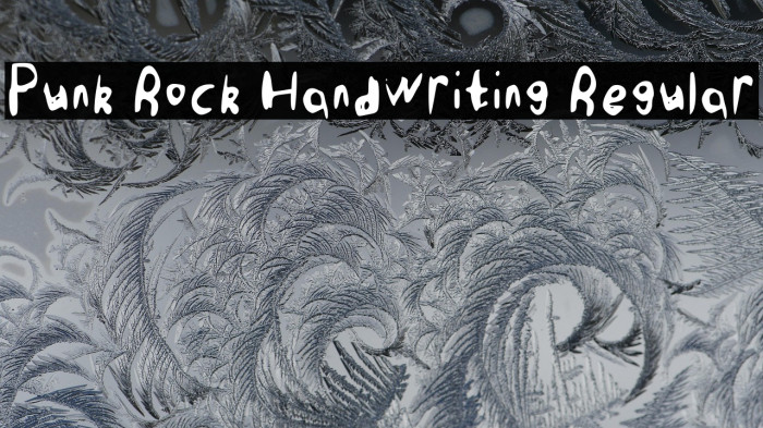 Punk Rock Handwriting Regular Example 2