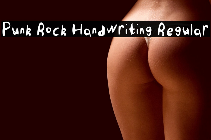 Punk Rock Handwriting Regular Example 3