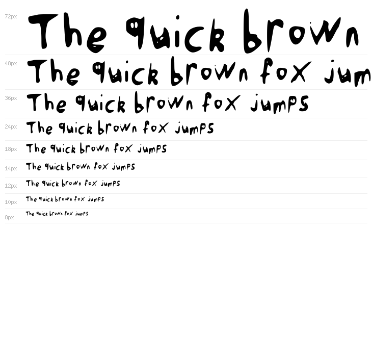 Punk Rock Handwriting Regular Waterfall