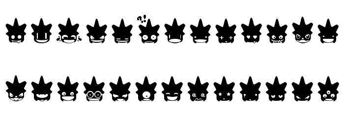 Punk Smileys Font LOWERCASE