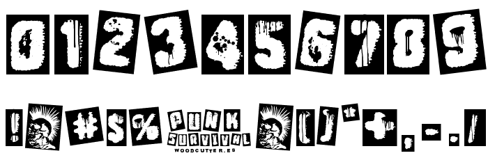 Punk Survival Font OTHER CHARS