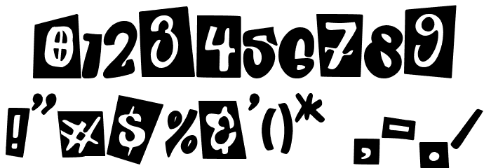 Punk Toons Channel Font OTHER CHARS