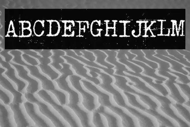 Punk Typewriter Font examples