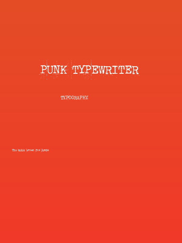 Punk Typewriter Poster