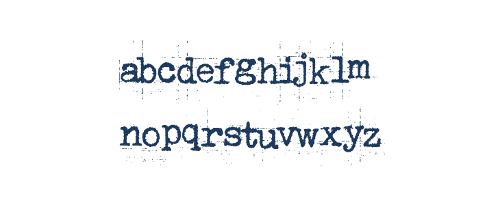 Punk Typewriter Lowercase