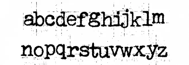 Punk Typewriter フォント 小文字