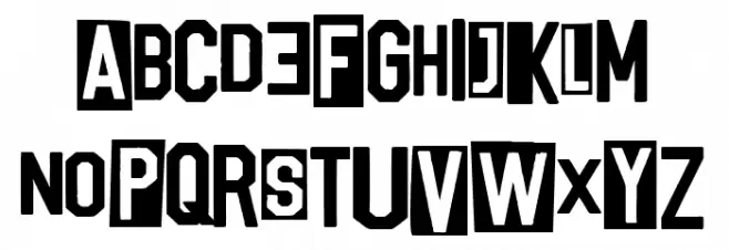 Punk University Schriftart Groß