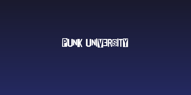 Punk University Social Header