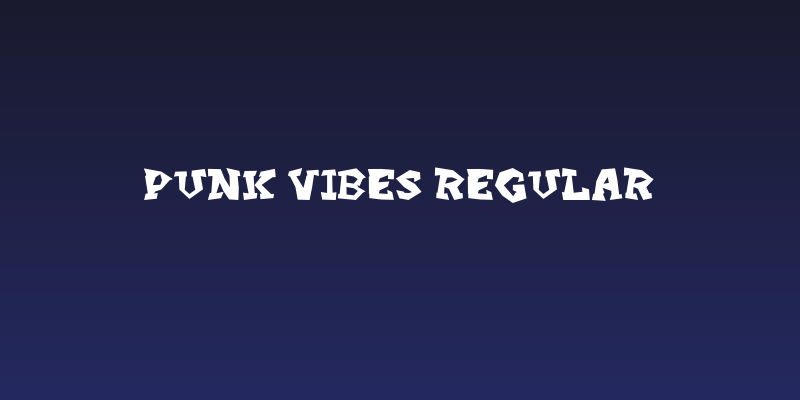Punk Vibes Regular Social Header