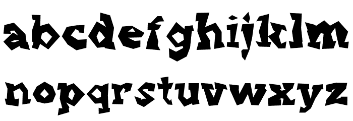 Punk Vibes Regular Font LOWERCASE