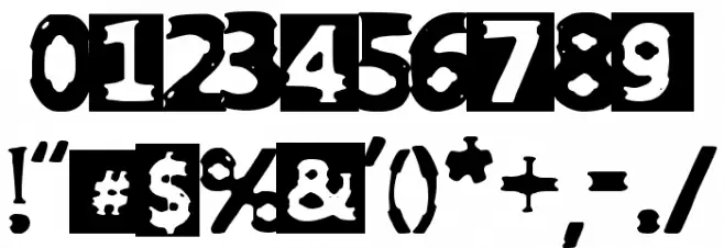 Punk West Font OTHER CHARS