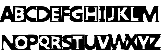Punk West Шрифта ВЕРХНИЙ