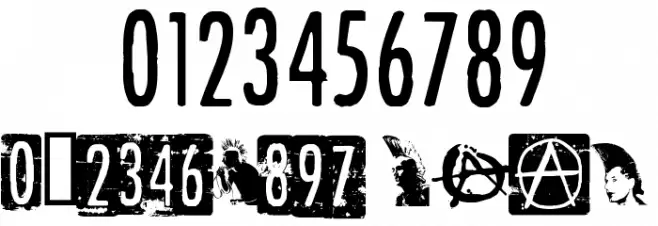 PunkRockShow Regular Font OTHER CHARS