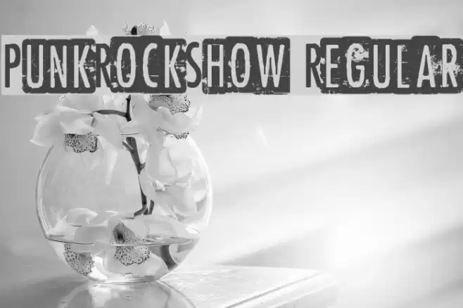 PunkRockShow Regular Font examples