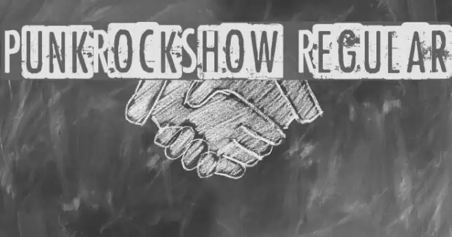 PunkRockShow Regular Font examples