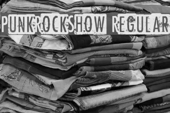 PunkRockShow Regular Font examples
