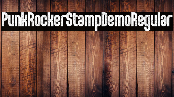 PunkRockerStampDemo-Regular Example 1