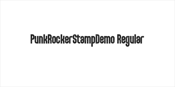 PunkRockerStampDemo-Regular Logo