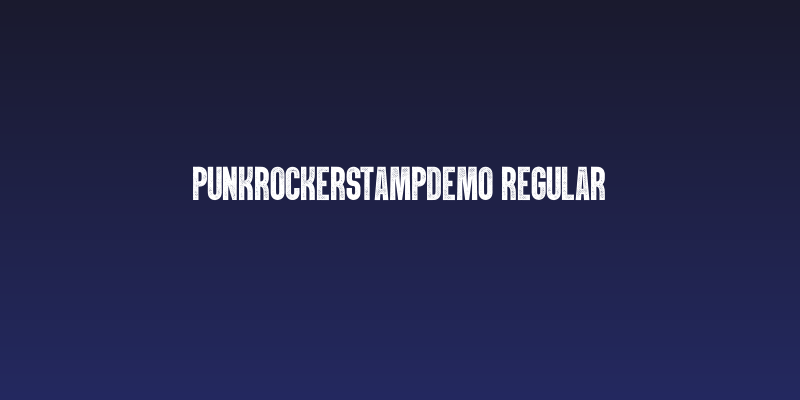 PunkRockerStampDemo-Regular Social Header