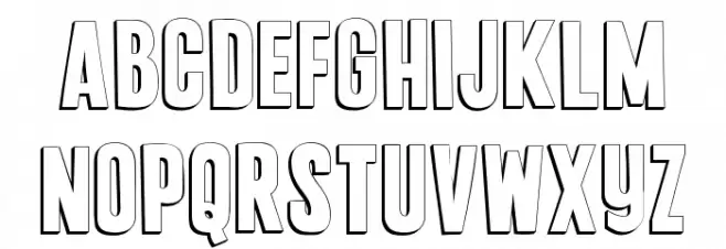 Punkaholic 3D Schriftart Groß