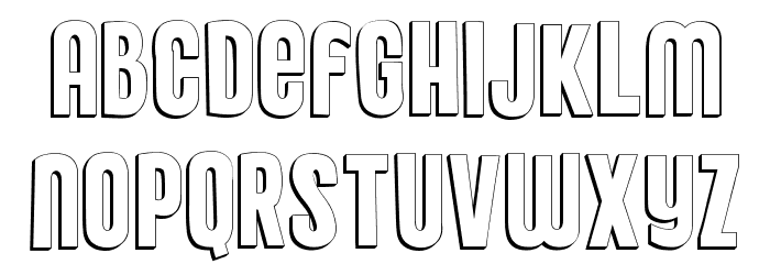 Punkaholic 3D Font LOWERCASE