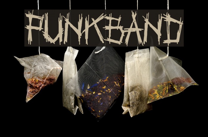 Punkband Schriftart examples