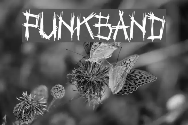 Punkband Font examples