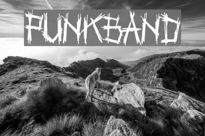 Punkband Font examples