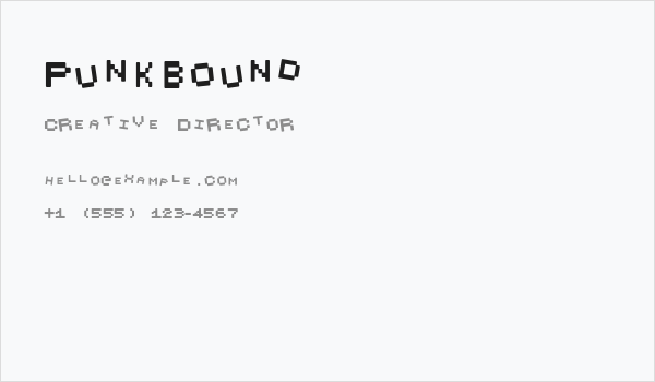 Punkbound Business Card