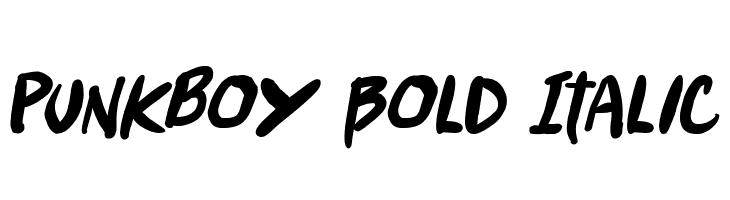 Punkboy Bold Italic  Free Fonts Download