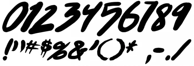 Punkboy Bold Italic Font OTHER CHARS