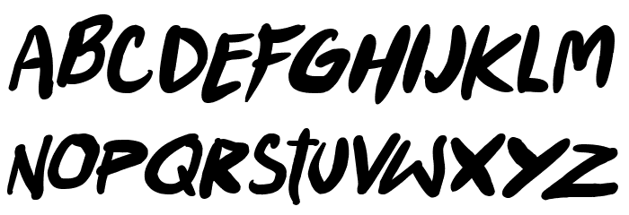 Punkboy Bold Italic Font LOWERCASE