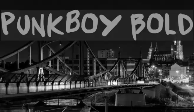 Punkboy Bold Font examples