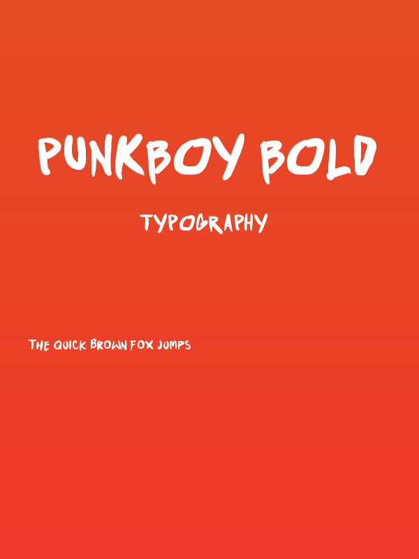 Punkboy Bold Poster