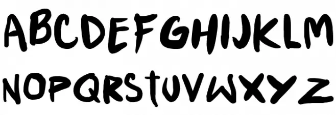 Punkboy Bold Schriftart Kleinbuchstaben