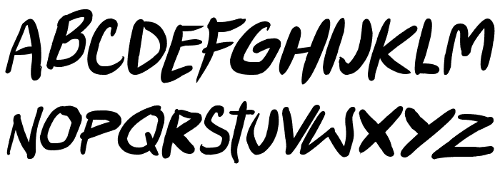 Punkboy Italic Font LOWERCASE
