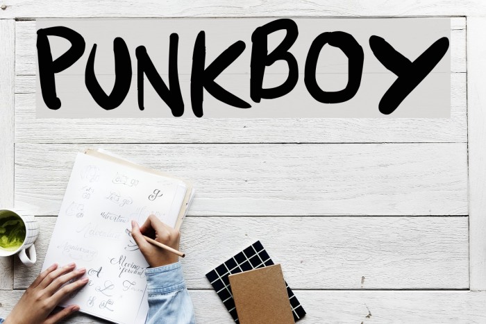 Punkboy Font examples