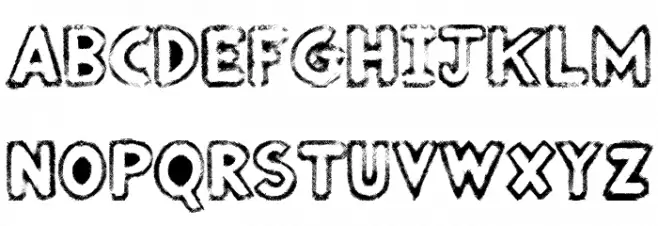 Punked Out Font Litere mari