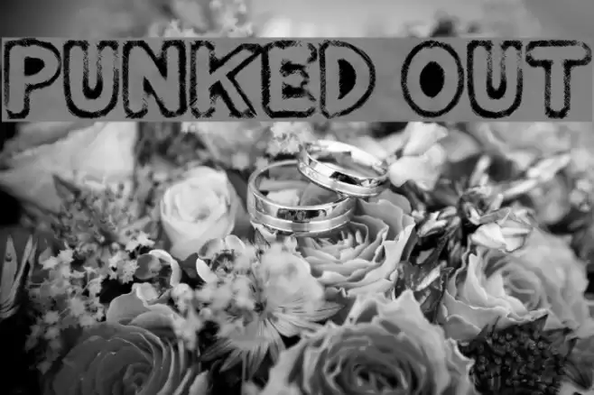 Punked Out Font examples