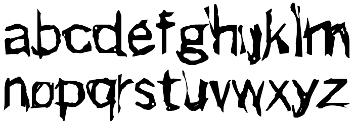 Punker Font LOWERCASE