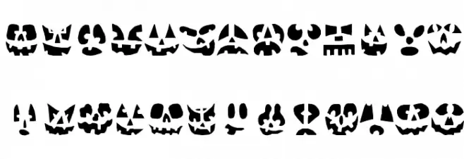 Punkinhead फ़ॉन्ट अपरकेस