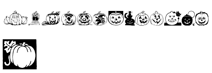 Punkins Font LOWERCASE