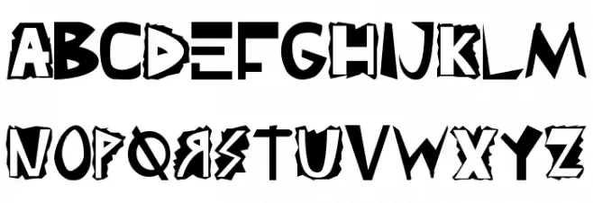 Punks フォント 大文字