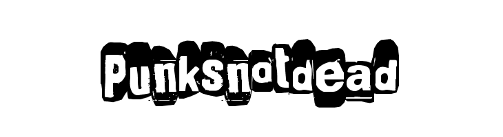 Punksnotdead  les polices de caractères gratuit tlcharger
