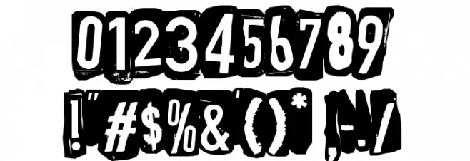 Punksnotdead Font OTHER CHARS
